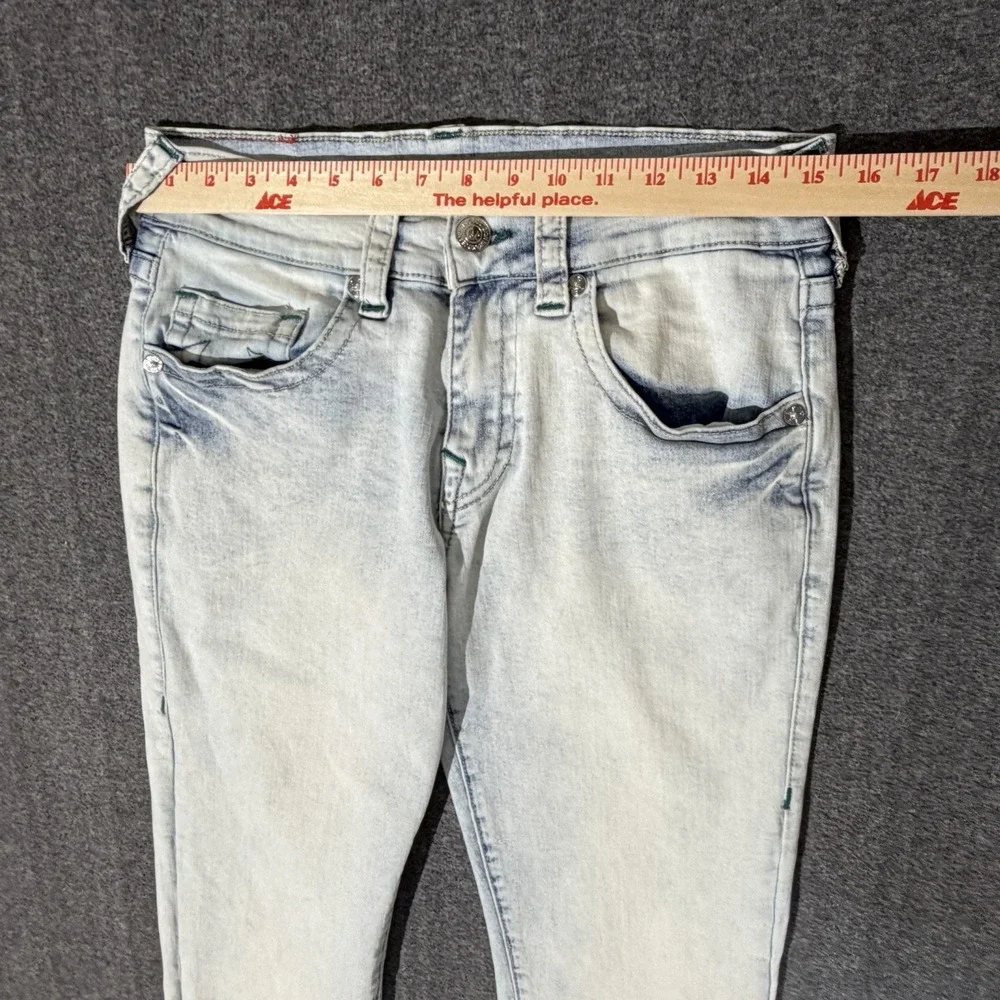True Religion Ricky Relaxed Straight Jeans faded light wash denim SZ 30/32